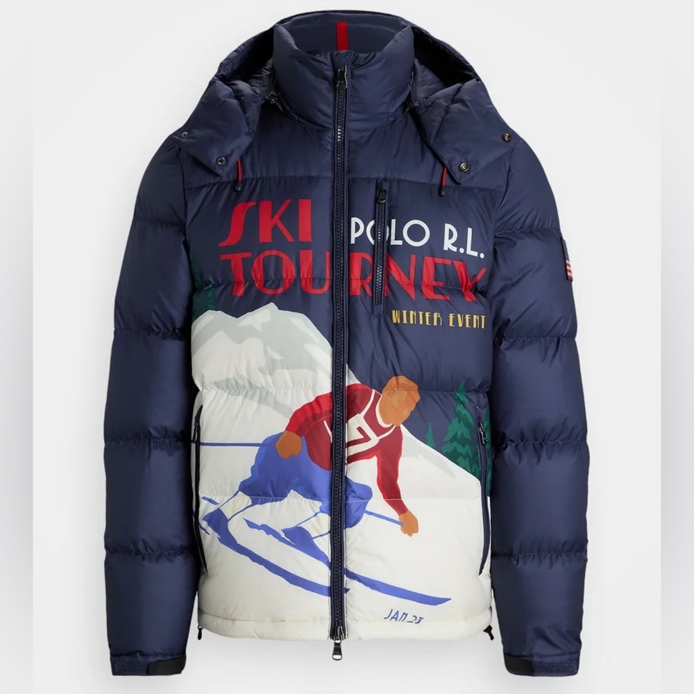 Polo Ralph Lauren –‎ Unisex The Gorham Ski-Print Down Jacket - Picture 2 of 6